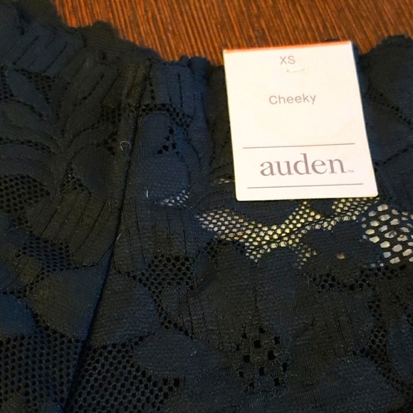 Auden Cheeky Black Lace Panty & 2 Thong Panty Bundle Size Extra Small - Picture 3 of 13